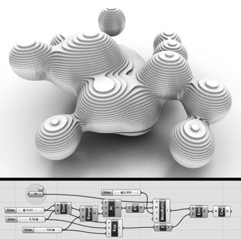 Metaball 01                                                                                                                                                                                 More Rhino Architecture, Grasshopper Rhino, متحف فني, Rhino 3d, Parametric Architecture, Generative Design, Concept Diagram, Digital Fabrication, Architecture Building Design