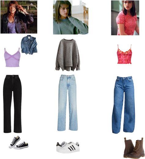 Scream Sidney Prescott Outfit, Sidney Prescott Outfit, Scream Sidney Prescott, Scream Sidney, Brown Doc Martens, Scream Outfits, Sidney Prescott, Converse Black, Halloween 2024