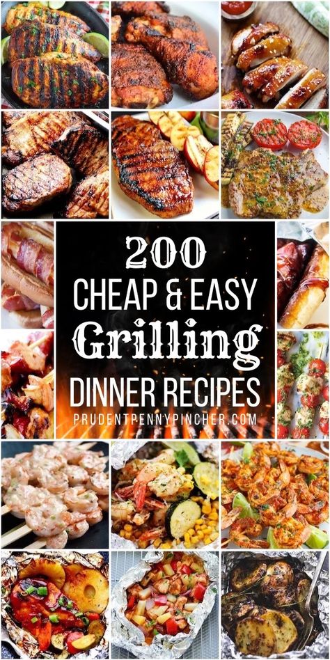 Fire up your grill and try one of these cheap and easy grilling recipes. From grilled chicken to grilled sides, there are plenty of summer dinner recipes to choose from. Grilling Dinner Recipes, Grilling Ideas For Dinner, Grilled Sides, Summer Dinner Recipes, Grilling Ideas, Grilled Sweet Potatoes, Ideas For Dinner, Foil Dinners, Easy Grilling Recipes