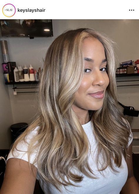 Latest Hairstyles For Black Women, Yellow Blonde Hair, Yellow Blonde, Highlights Curly Hair, Honey Brown Hair, Brown Hair Looks, Hair Streaks, Dyed Natural Hair, Honey Blonde Hair