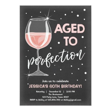 60th Birthday Ideas For Women, 60th Birthday Party Themes, Wine Birthday Party, 60th Birthday Ideas For Mom, 60th Birthday Party Decorations, Moms 50th Birthday, Surprise Birthday Invitations, 60th Birthday Invitations, 50th Birthday Invitations