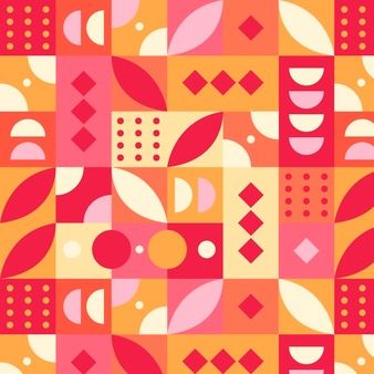 Scandinavian Design Pattern, Rainbow Pattern Design, Doodle Practice, Fun Art Ideas, Mosaic Background, Geometric Mosaic, Memphis Pattern, Arabic Pattern, Geometric Shapes Art