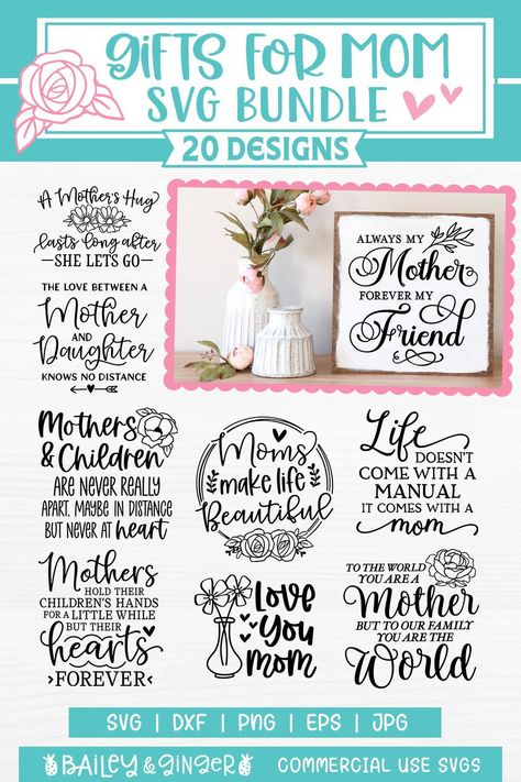 Bundle Gifts, Mommy Birthday, Making Gifts, Mothers Day Svg, Circuit Ideas, Free Cricut, Image Transfers, Crafty Creations, Mother's Day Diy