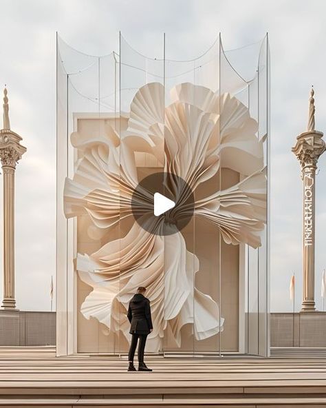 Kinetic Installation, Kinetic Architecture, Parametric Architecture, Flower Installation, Kinetic Art, Public Spaces, Generative Art, Blooming Flowers, Public Art