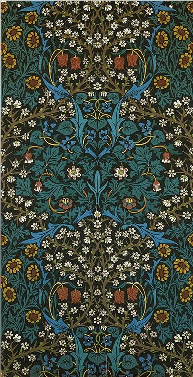 love the repeating floral pattern - William Morris, Wallpaper Sheet Kelmscott Press, 19 Century Art, The Magic Faraway Tree, Historical Patterns, William Morris Wallpaper, William Morris Patterns, Morris Wallpapers, Art Chinois, William Morris Art