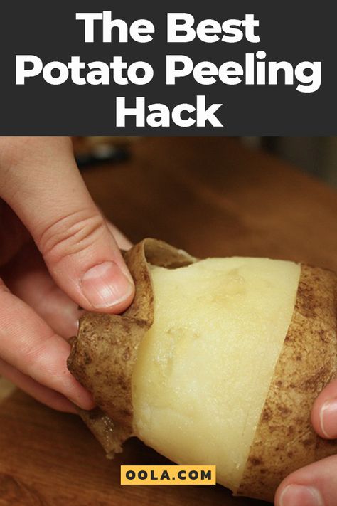 The Best Potato Peeling Hack Can You Peel Potatoes The Night Before, Peeling Potatoes Hack, How To Peel Potatoes Quickly, No Peel Mashed Potatoes, Potato Peeling Hack, Peeling Potatoes Ahead Of Time, Peeling Potatoes Easy, Easy Peel Potatoes, Boiled Potato Recipes Side Dishes