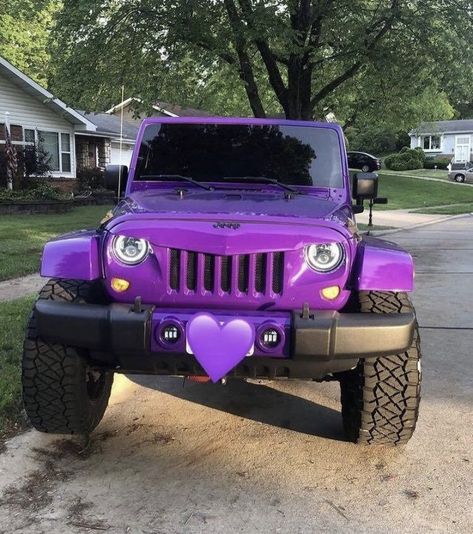 Purple Jeep Aesthetic, Purple Jeep Wrangler, 2000 Jeep Wrangler, Twilight Dr, Purple Jeep, Jeep Wrangler Accessories, Cool Car Accessories, Wrangler Accessories, Dream Cars Jeep