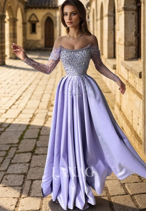 Classic Prom Dress, Homecoming Formal Dresses, Intricate Beading, Beach Wedding Dress Boho, Mother Wedding Dress, Prom Dress Styles, Sequin Prom Dresses, Evening Dress Fashion, Illusion Dress