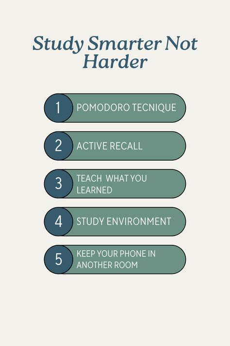 Struggling to stay focused during study sessions?  Try these 5 productivity hacks to help you study smarter, not harder! From the Pomodoro technique to active recall, these tips will boost your focus and help you ace those exams. 💡  💻 Be it finals prep or personal development, these simple steps will help you work smarter and more efficiently!  ✨ Save this post for when you need that extra push to power through your next study session!  #finals #studytips #pomodorotecnique College Tips And Tricks, How To Study For A Test, Study Habits College, Final Exam Study Tips, Active Recall, The Pomodoro Technique, Exam Study Tips, Study Hacks, Study Strategies