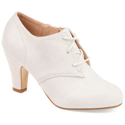 Brinley Co. - Brinley Co. Women's Wide Width Vintage Round Toe High Heel Lace-up Faux Suede Booties - Walmart.com - Walmart.com Lace Up Boots Women, Womens Black Booties, Lace Up Booties, Shoe Carnival, Round Toe Heels, Suede Lace, Journee Collection, Suede Booties, Wedding Shoes