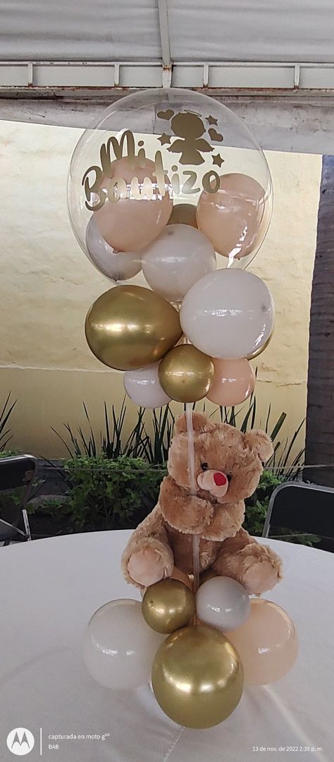 Baby Shower Oso, Baby Shawer, Fiesta Baby Shower, Teddy Bear Baby Shower, Farm Party, Baby Bear Baby Shower, Siena, Balloons, Teddy Bear