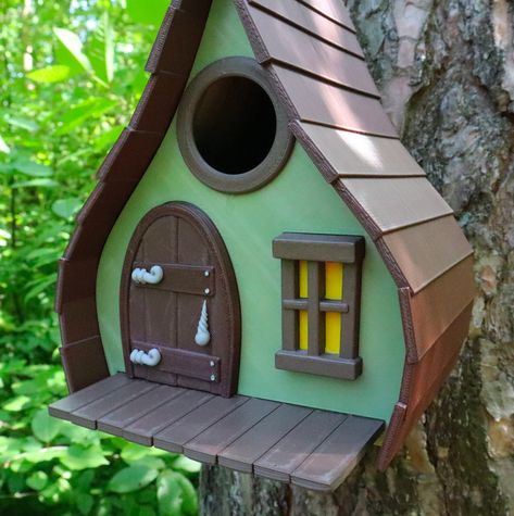 Spooky Bird House, 3d Print Birdhouse, 3d Print Bird Feeder, Cottagecore Birdhouse, Birdhouse Mansion, Birdhouse Craft, Trophies And Medals, Wall Key Holder, 3d Printable