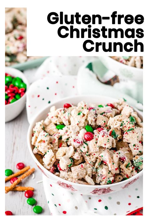 Gluten Free Chex Mix Recipes, Chex Mix Recipes Christmas, Christmas Chex Mix, White Chocolate Christmas, Gluten Free Christmas Cookies Recipes, Gluten Free Chex, Corn And Rice, Chex Recipes, Christmas Snack Mix