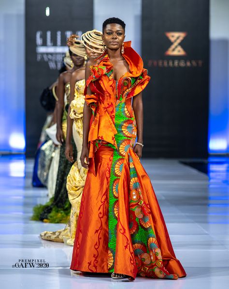 African Haute Couture Fashion, African Fashion Runway, Fashion Culture Inspiration, African Fashion Show, Green Glamour, New Orleans Fashion, Kitenge Fashion, Ghana Fashion, African Fashion Week