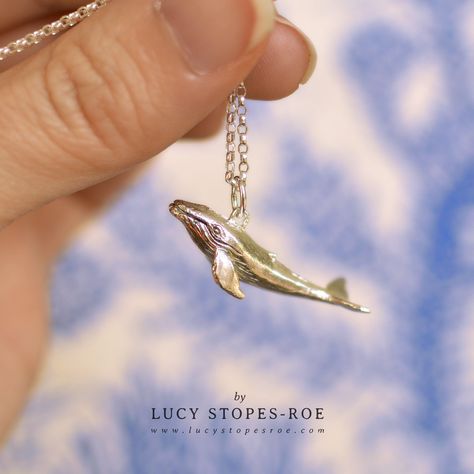 This majestic whale pendant is modelled on a humpback whale. Cast in sterling silver and finished by hand, created from Lucy's original hand-sculpted design. This necklace is also available plated in 18 carat gold, but bear in mind that plating can add 3-4 working days to the lead time. For an estimate on when you can expect to receive this please see the 'Delivery and Returns' section below, and the my 'Shop Policies' for shipping time estimates. If you are in a hurry then please message me for Silver Jews, Gold Whale, Whale Necklace, Humpback Whale, In A Hurry, Handmade Gold, Gold Plated Sterling Silver, Handmade Silver, Pendant Necklaces