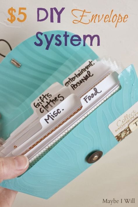 $5 DIY Envelope System. Super Simple and Easy + Budget Printables! #envelopesystem #daveramsey #budget {www.maybeiwill.com} Easy Budget, Budget Envelopes, Cash Envelope System, Diy Envelope, Envelope System, Cash Envelope, Budget Planer, Budget Saving, Simple Budget