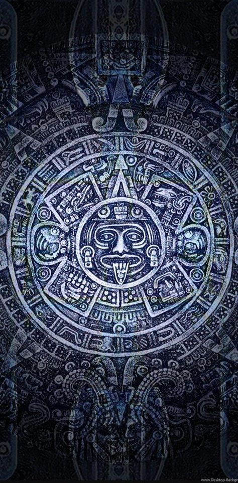 Aztec Wallpaper, Black Background, The Sun, Sun, Iphone, Blue, White, Black, Art