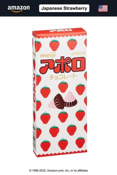 Meiji Apollo Strawberry Chocolate, Meiji Apollo, Apollo Chocolate, Journal Printouts, Popular Japanese Snacks, Meiji Chocolate, Japanese Chocolate, Japanese Treats, Japan Candy