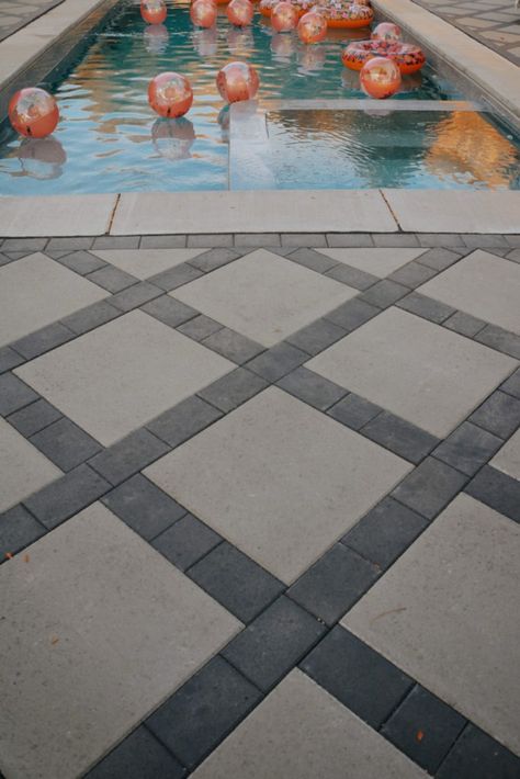 Backyard Pavers and Fiberglass Pool- Utah Ranch - Nesting With Grace Small Fiberglass Pools, Backyard Pavers, Utah Ranch, Grey Pavers, Latham Pool, Cement Pavers, Large Pavers, Front Porch Steps, Pool Cost