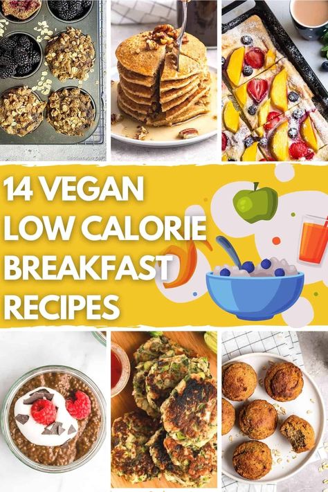 14 Vegan Low Calorie Breakfast Recipes - Title Image | Hurry The Food Up Low Calorie Vegetarian Breakfast, Vegan Shakshuka, Vegan Protein Breakfast, Low Calorie Vegetarian, Vegan Breakfast Recipes Easy, Breakfast Snap, Ground Beef Quinoa, Reset Diet, Low Calorie Vegan