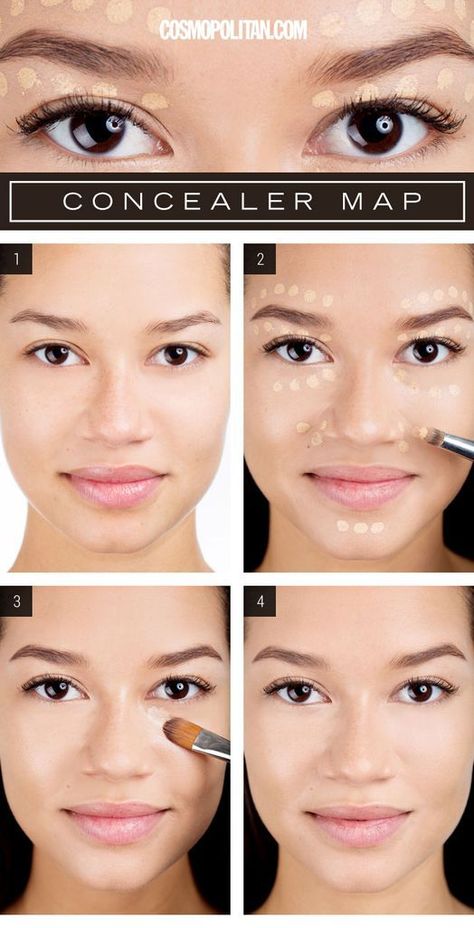 Makeup How To Apply Concealer – How to Apply Concealer Makeup Tutorial Concealer Map, Makeup Tip, How To Apply Concealer, Smink Inspiration, Perfect Complexion, Concealer Makeup, Beauty Tricks, Makeup Tricks, Makeup For Beginners