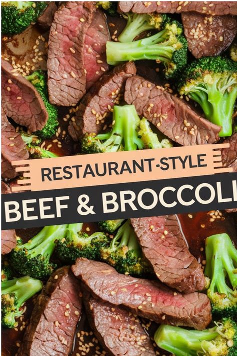 Sliced beef with broccoli in a flavorful sauce, topped with sesame seeds. Beef And Broccoli Recipes, Tasty Beef And Broccoli, Recipes For Beef, Beef Strips, Broccoli Recipe, Healthy Family Dinners, Dinner Restaurants, Beef And Broccoli, Weekend Dinner