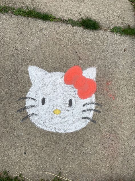 Teen Summer Crafts, Easy Chalk Art, Art Hello Kitty, Chalk Pictures, Chalk Art Ideas, Chalk Designs, Fun Chalk Art, Chalk Ideas, Park Ideas