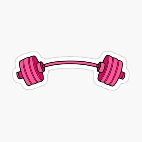 pink curved barbell Sticker Gym Instagram Stickers, Gym Stickers Aesthetic, Gym Stickers, Workout Stickers, Exercise Stickers, Athletic Training Stickers, Crossfit Logo, Emoji Stickers Iphone, Angel Statues Sculpture