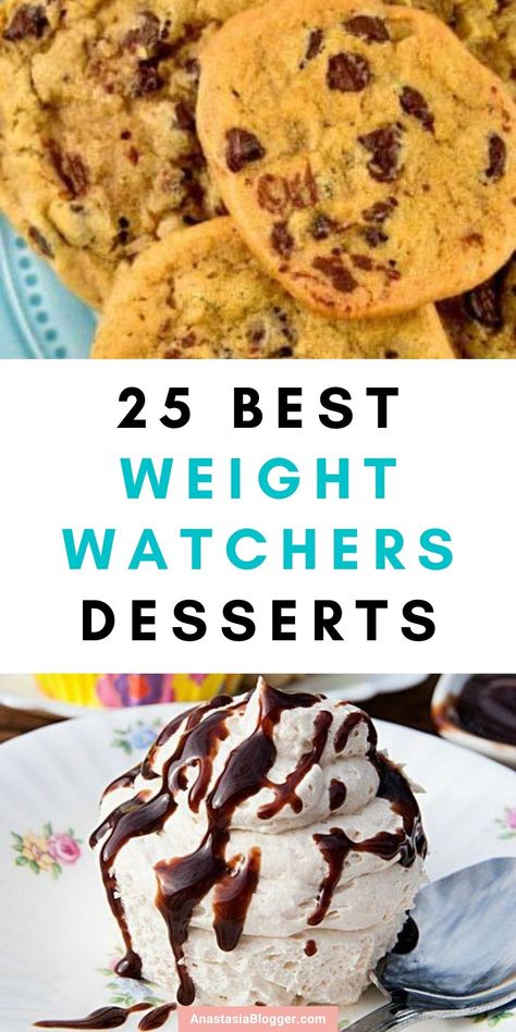 25 Best Weight Watchers Desserts - Recipes with SmartPoints. Save these most delicious and healthy Weight Watchers dessert recipes with SmartPoints to your Pinterest board! Your weight loss can be guilt-free even with desserts! #weight_watchers #desserts #dessertrecipe #recipes #smartpoints #food #healthyrecipes #healthyfood Low Ww Point Dessert, Low Point Desserts Weight Watchers, Skinnytaste Recipes Dessert, Skinnytaste Dessert Recipes, Weight Watcher Dessert Recipes, Ww Desserts Easy Low Points, Skinnytaste Desserts, Easy Weight Watchers Desserts, Ww Dessert Recipes