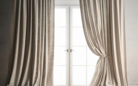 Japandi Curtains - Smother Your Windows in Zen Goodness Japandi Drapes, Japandi Style Living Room Curtains, Curtain Japandi, Japandi Bedroom Window, Japandi Color Palette, Japandi Decor, Airy Room, Minimal Patterns, Japandi Design