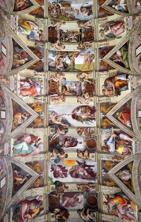 You can now take a virtual tour of the Sistine Chapel online | Vogue France Ceiling Painted, Sistine Chapel Ceiling, Le Vatican, The Sistine Chapel, Sandro Botticelli, Vogue France, Heaven Art, Vatican Museums, Sistine Chapel