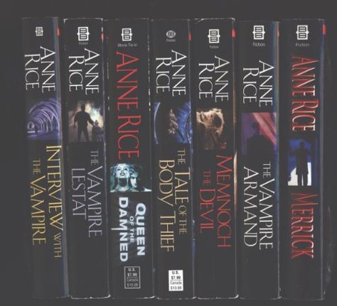 Anne Rice 7 Book Set "Interview with the Vampire", "The V... https://smile.amazon.com/dp/B00CMBPEF6/ref=cm_sw_r_pi_dp_U_x_-.T5DbQSRPD80 Lestat Queen Of The Damned, The Vampire Lestat, Anne Rice Books, Anne Rice Vampire Chronicles, Vampire Lestat, Lestat And Louis, Queen Of The Damned, Vampire Chronicles, Michael Trevino