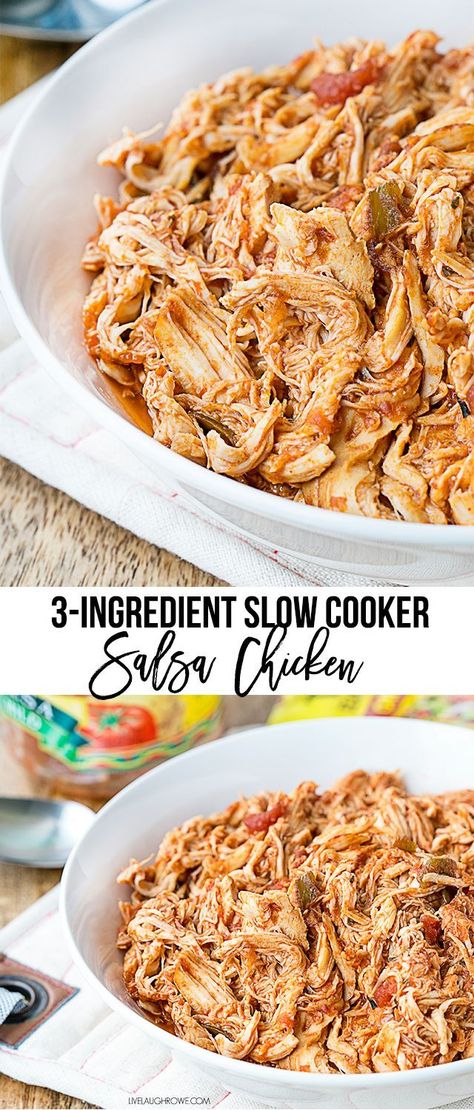 Crockpot Recipes Mexican, Salsa Chicken Crockpot, Slow Cooker Salsa Chicken, Slow Cooker Salsa, Crock Pot Tacos, Salsa Chicken, Think Food, Crockpot Recipes Slow Cooker, Crock Pot Cooking