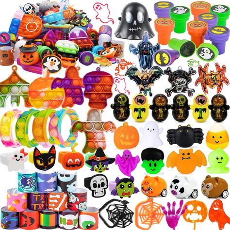 PRICES MAY VARY. 【GREAT VALUE HALLOWEEN PARTY FAVORS】A perfect gift for kids at a halloween party with something special and practical. Perfect for Halloween giveaways, Halloween Classroom Prizes, Halloween Treats for Kids, Halloween Goody Bag Fillers and All Other Uses. Perfect for a teacher's love stationery gift to the kids after a class bash! 【SAFE FOR CHILDREN】: We carefully chose and developed these halloween toys with the enjoyment and safety of children in mind. You can buy them with con Halloween Toys For Kids, Halloween Party Favors For Kids, Mochi Squishy, Halloween Gift Baskets, Halloween Teacher Gifts, Spooky Snacks, Party Favors For Kids, Pop It Fidget, Halloween Goodie Bags