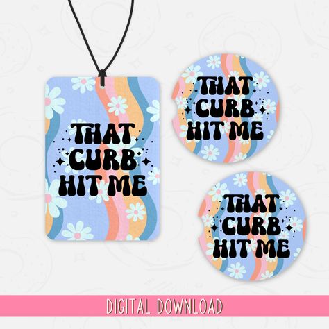 Sublimation Car Air Freshener, Round Sublimation Keychain Ideas, Sublimation Air Fresheners, Air Freshener Sublimation, Car Coaster Designs, Market Crafts, Driving Quotes, Coaster Sublimation, Sublimation Ideas Projects Inspiration