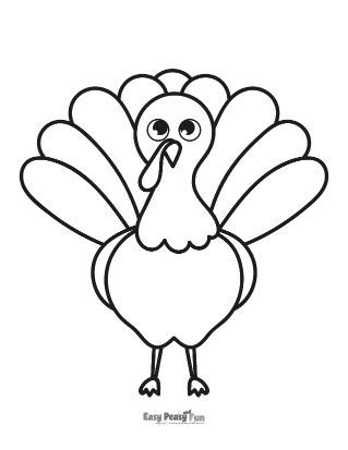 Cute Turkey Coloring Sheet Cartoon Turkey Drawing, Turkey Coloring Pages Printables, Turkey Pictures To Color, Turkey Template, Turkey Drawing, Turkey Coloring Pages, Dolphin Coloring Pages, Minecraft Coloring Pages, Mickey Mouse Coloring Pages