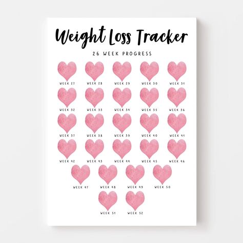 Weekly Weight Tracker, Measurement Tracker, Weight Tracker, Motivational Prints, Fitness Journal, How To Stay Motivated, Paper Party Supplies, Party Supplies, Etsy Uk