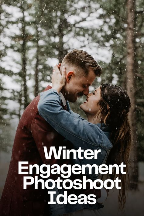 Winter engagement photoshoot ideas December Engagement Photos Outfits, Wedding Engagement Outfits, Casual Winter Engagement Outfits, Engagement Winter Photos, Outdoor Engagement Photos Outfits Winter, Winter Engagement Photo Ideas, Winter Engagement Pictures Ideas, Couples Photoshoot Poses Winter, Engagement Picture Outfits Winter