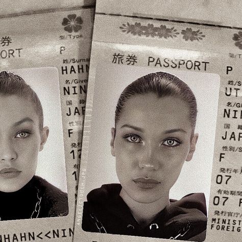 nur on Instagram: “Gigi Hadid and Bella Hadid #gigihadid #bellahadid” Pretty Id Card Picture, Bella Hadid Photos, Isabella Hadid, Passport Pictures, Bella Gigi Hadid, Baby Bells, Hadid Sisters, Passport Photo, Id Photo