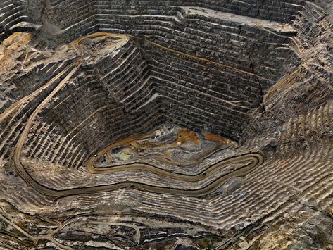 Edward Burtynsky: 2018 winner of Master of Photography – in pictures Edward Burtynsky, Photo London, Open Pit, Smart Glass, Aerial Photograph, Fine Photography, Mining Equipment, Great Photographers, London Photos