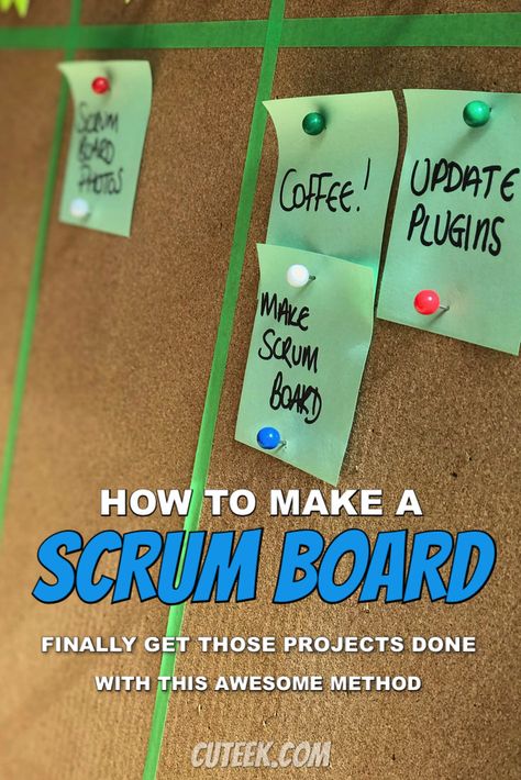 Task Organization Board, Scrum Board Office, Productivity Board Ideas, Task Board For Work, Post It Note Board, Project Organization Board, Personal Scrum Board, Scrum Board Diy, Kanban Board Ideas Personal