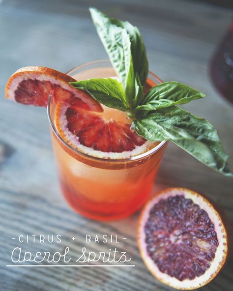 I can’t make an Aperol spritz & not think of Whitney. If she were a drink, she’d be this. Bright, effervescent, so pretty – but with a little tang & bite. Whitney’s version has a subtle twist to the c Vegan Drinks Recipes, Campari And Soda, Citrus Cocktails, Spring Dishes, Brunch Club, Lettuce Wrap, Vegan Drinks, Pretty Drinks, Mouth Watering Food