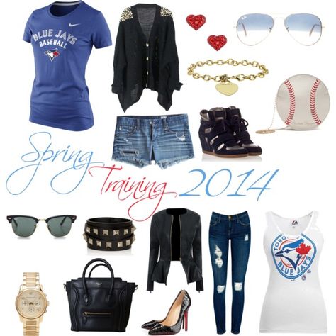 Toronto Blue Jays Spring Training 2014 Outfits Jays Game Outfit, Blue Jays Game Outfit, Blue Jays Outfit, 2014 Outfits, Blue Jays Game, Toronto Blue Jays Baseball, Blue Jays Baseball, Game Outfit, Baseball Outfit