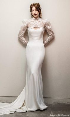 Second Wedding Dresses, High Neck Wedding Dress Topper, Wedding Inspirasi, Rivini By Rita Vinieris, Bridal Topper, High Neck Jacket, Rita Vinieris, Wedding Dress Topper, Dress Topper