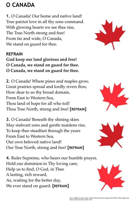 Canadian National Anthem, Fishing In Canada, Canadian Things, Canadian Government, Sign Language Words, Montreal Canadians, Moving To Canada, Canadian History, Canadian Flag