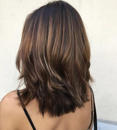 Medium Length Hair With Layers Thick Straight, Straight Layered Haircuts Short, No Matinence Haircut, Layers On Short Hair Straight, Layer Medium Haircut Shoulder Length, Hairstyles For Medium Length Hair With Layers Straight, Layered Haircuts For Medium Hair Middle Part, Straight Layered Short Hair, Layered Short Brown Hair