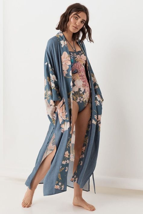 Beach kimono outfit