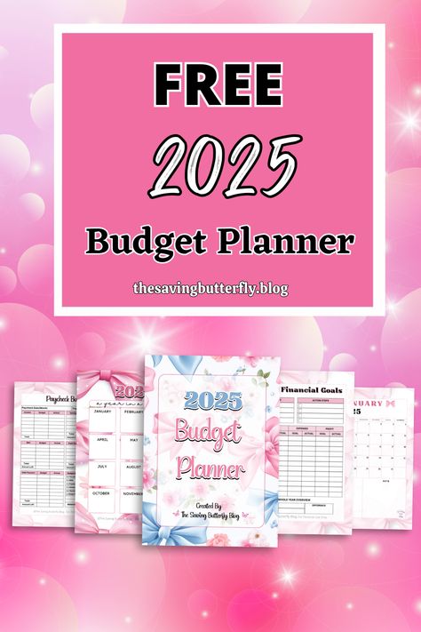 If you are ready to take your 2025 finances to the next level, and want to budget like a pro, grab the free 2025 Budget Planner! Budget Planner Printable Free, Free Budget Planner, Monthly Budget Sheet, Free Budget Printables, Budget Planner Free, Weekly Budget Planner, Paycheck Budget, Saving Plan, Budget Planner Template