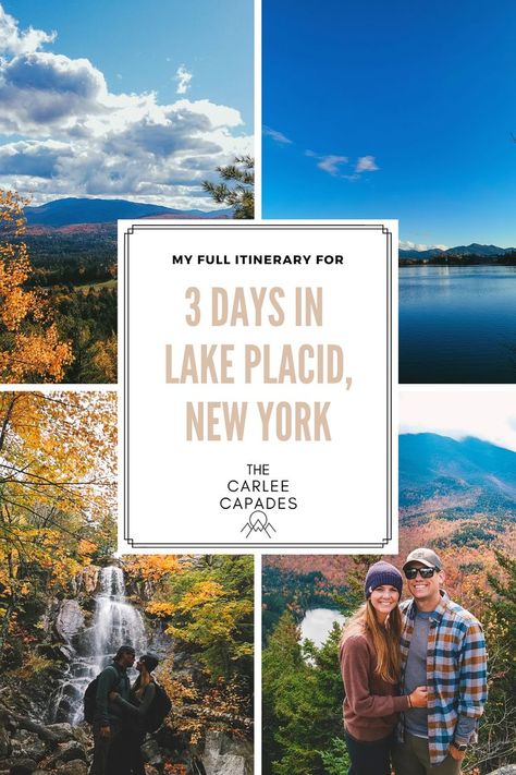 Things to do in Lake Placid, New York in the fall. Lake Placid New York Fall, Fall Destinations, Fall Lake, Lake Placid New York, Rainbow Falls, Fall White, Autumn Lake, The Adirondacks, Leaf Peeping