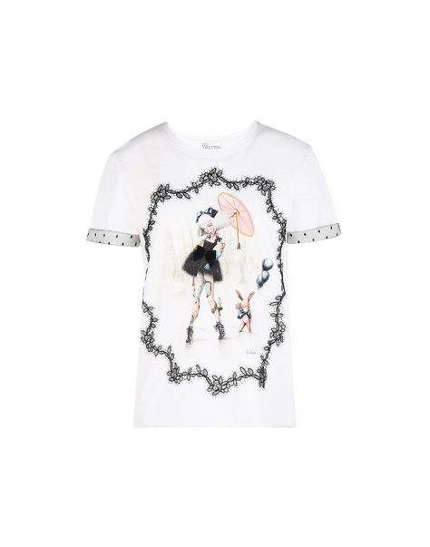 RED Valentino Special Edition Printed T Shirt - T Shirt Women | RED Valentino E-Store Women Tshirt, Red Valentino, T Shirt Women, Shirt Women, The Details, Official Store, Women Fashion, Print T Shirt, Womens Shirts